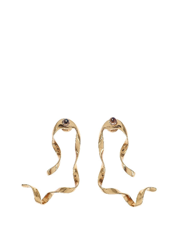 Pearl Detail Wave Earrings