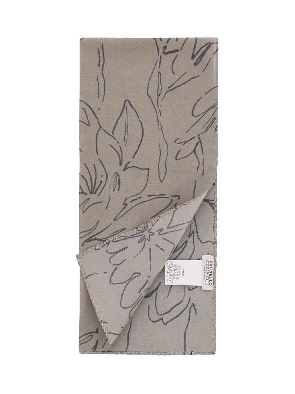 Allover Printed Silk Scarf - Jente