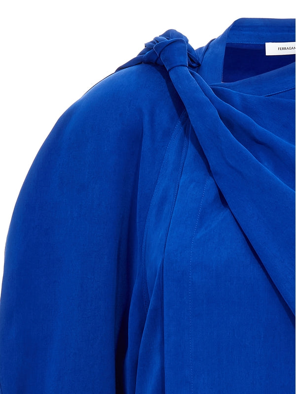 Draping Strap
  Blouse