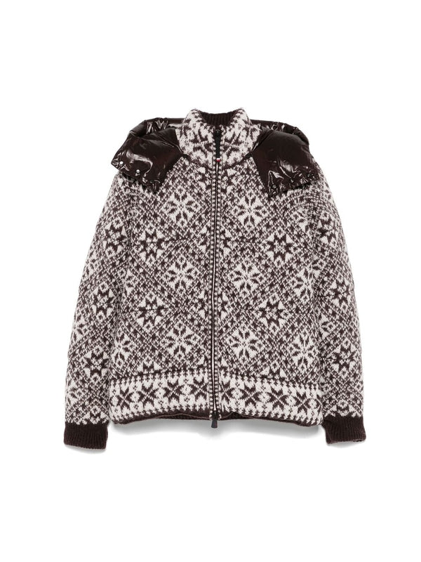 Banff Pattern Jacquard Hoodie Padded
  Jacket