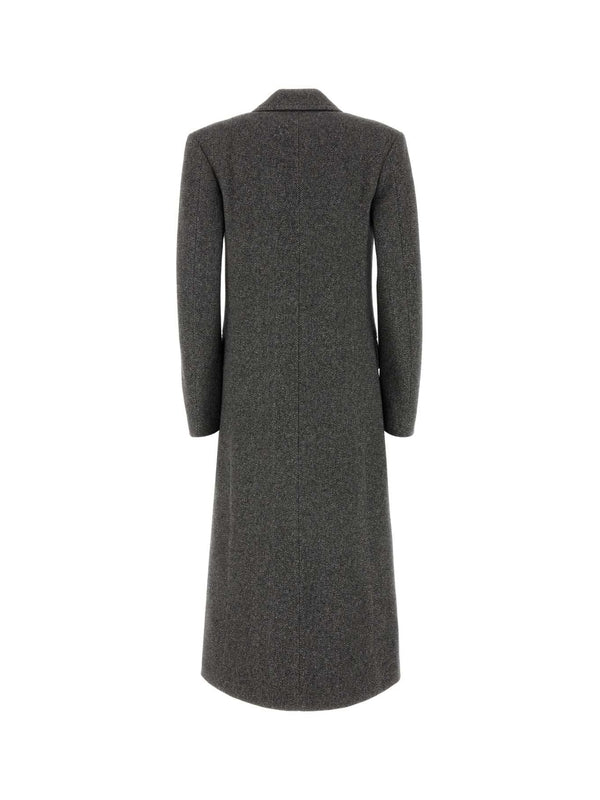 Bow Decorative
  Single Wool Coat