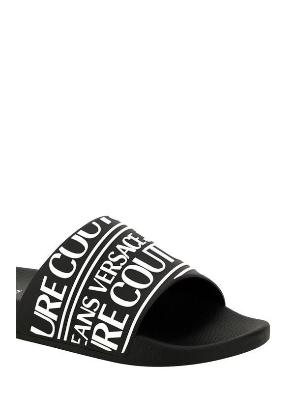 Versace Black Slides