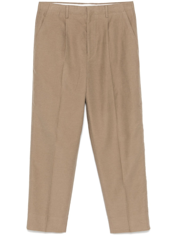 Cotton Cashmere Tailored Pants