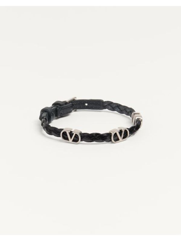 Signature V Logo Braided Bracelet