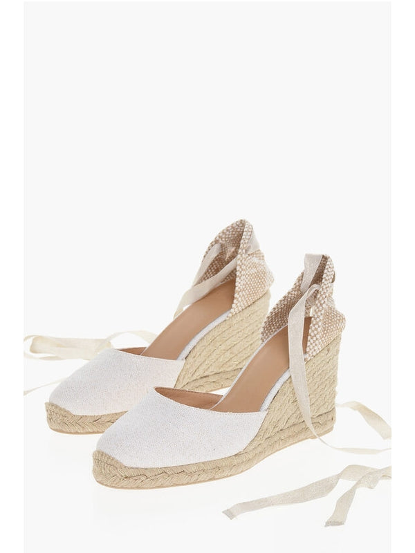 Castañer White Wedge Sandals