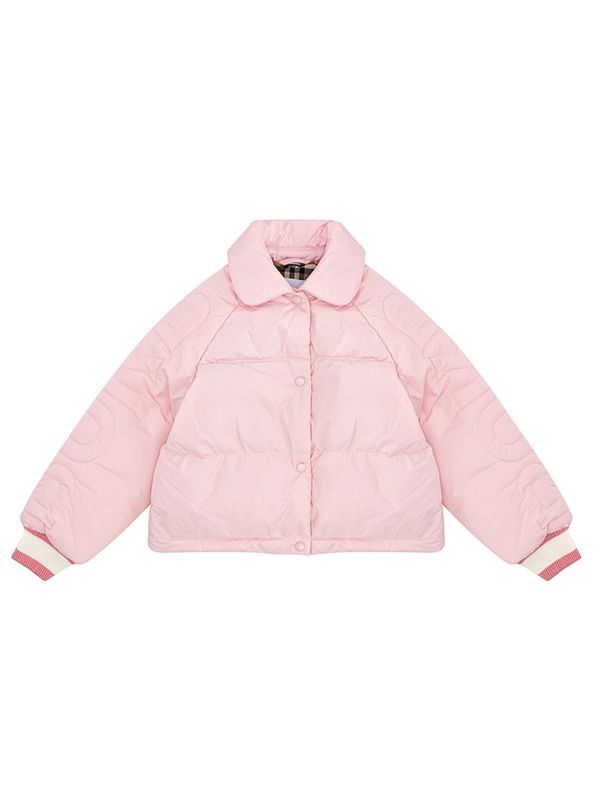 Logo Embossed Quilted Padded Jacket