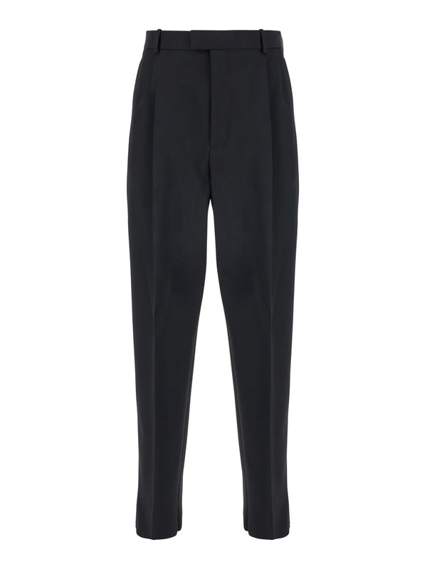 Black Wool Tailored Pants