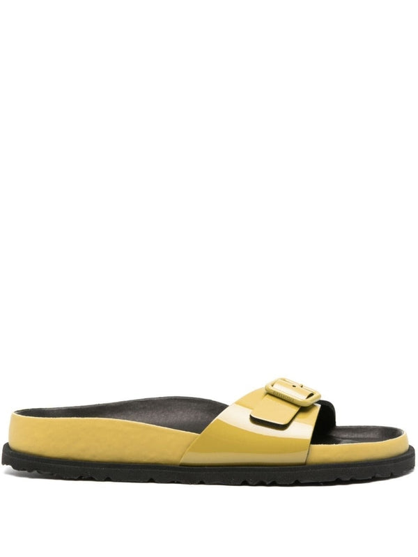 Madrid Buckle Detail Patent Leather Sandals