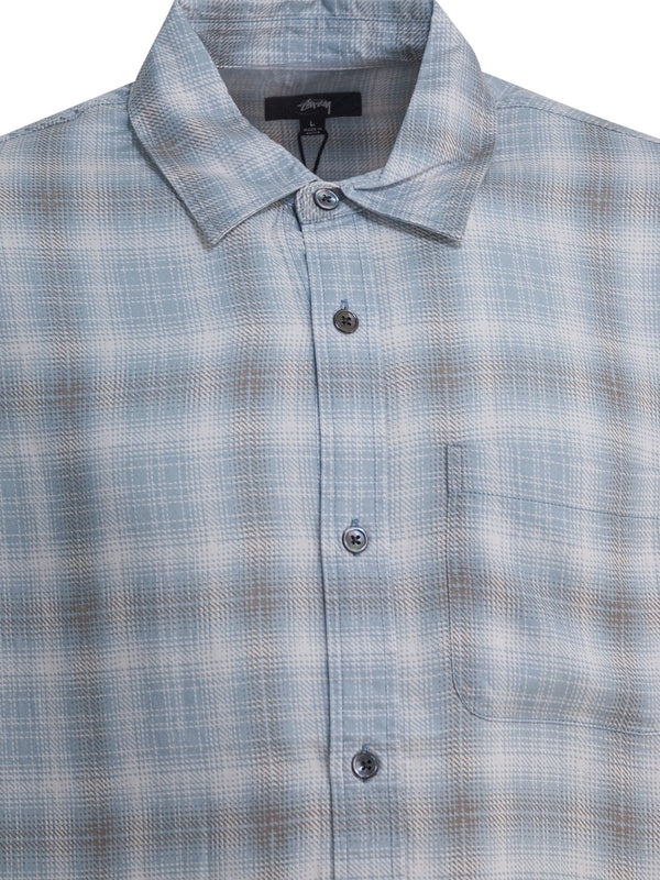 Stussy Blue Checked Shirts