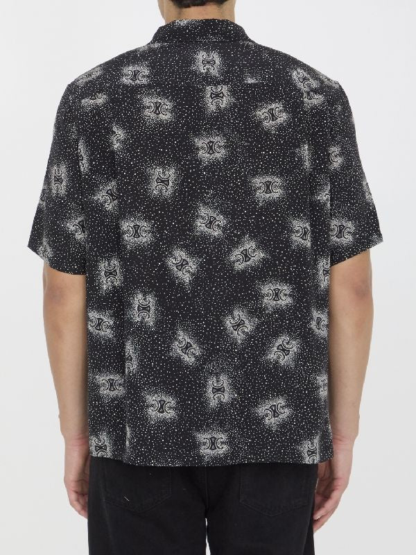 Triomphe Silk Short Sleeve Shirt