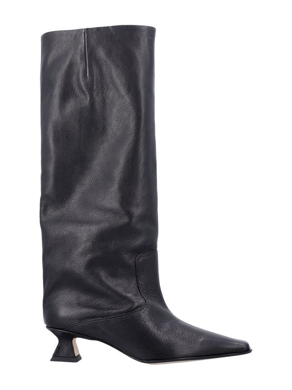 Mista Black Mid-Calf Boots