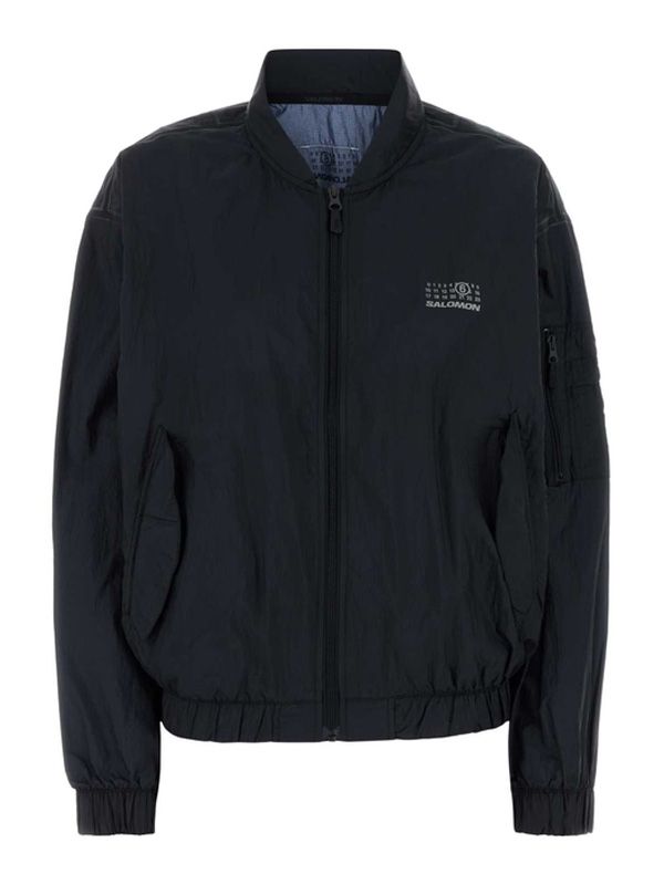 Salomon Number Logo Printing Bomber Jacket