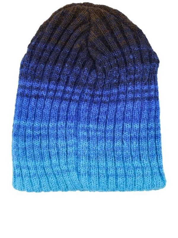 Gradient Ribbed Wool Beanie