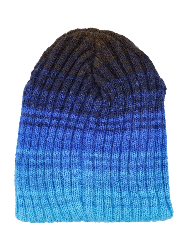 Gradient Rib Wool Beanie