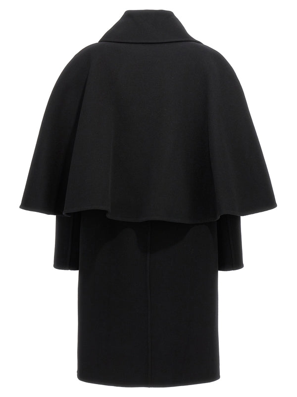 Wool Cashmere Cape Coat