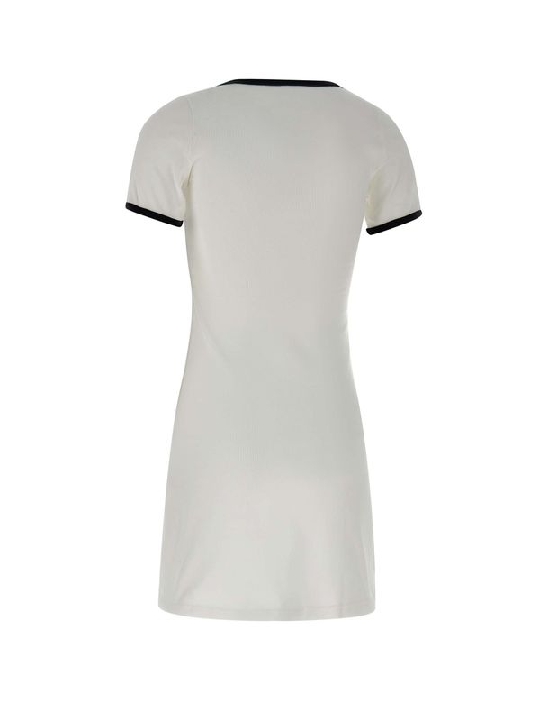 Logo Detail Cotton Short Sleeve Dress