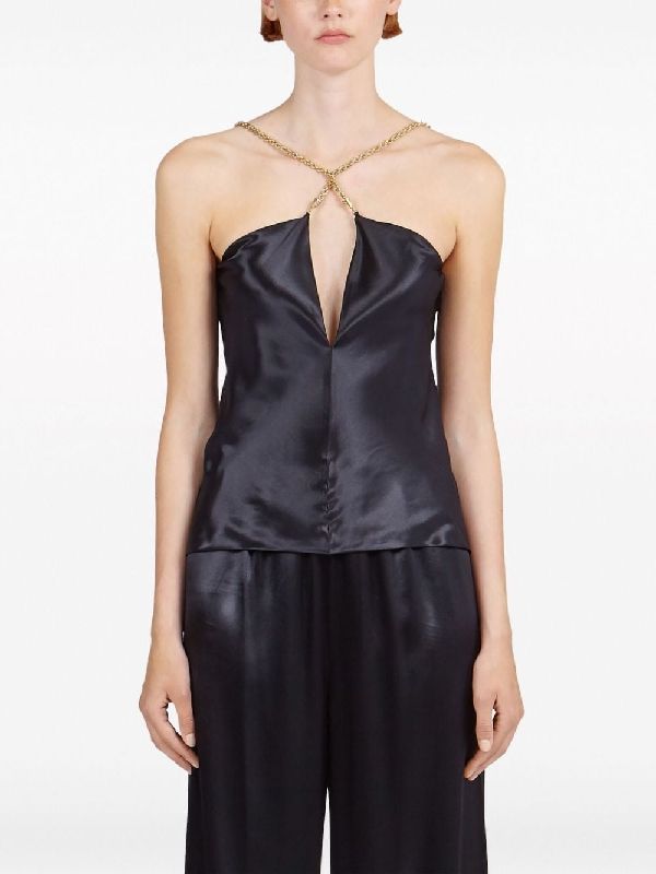 Chain Strap
  Satin Top