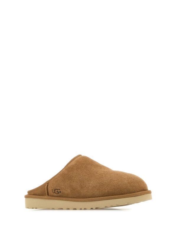 Suede Shearling Mules