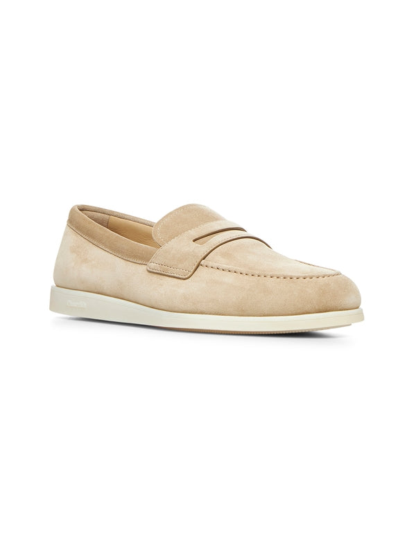 Beige Calfskin Loafers