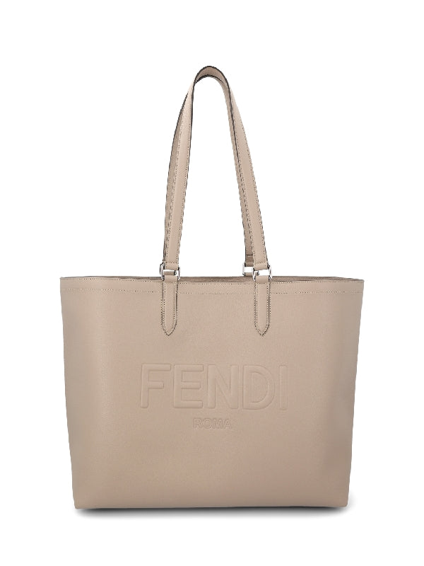 Embossed Logo Detail Tote Bag