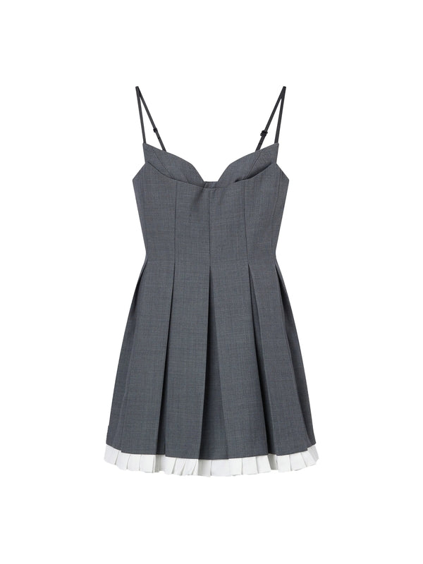 PLEATED Mini Dress