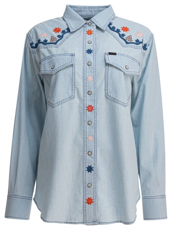 Filson Skyblue Shirts & Blouses