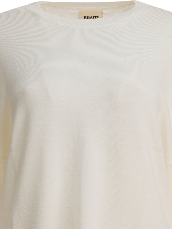 Khaite White Knitted