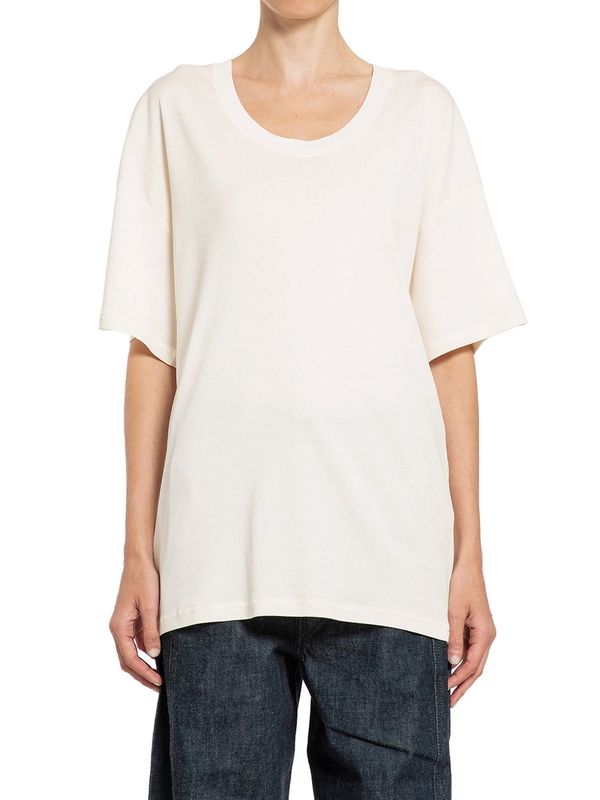 Ribbed Crew-neck Cotton T-shirt