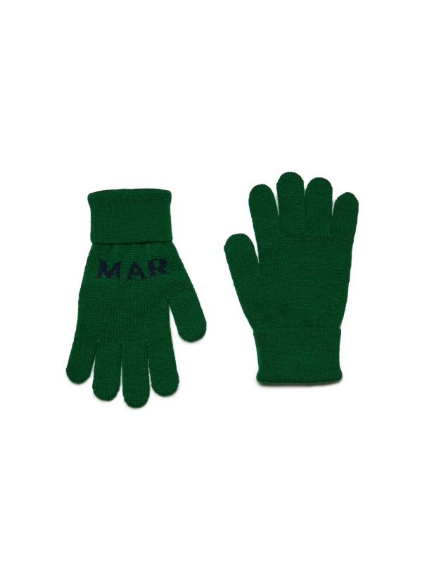 Logo Wool Blend Gloves