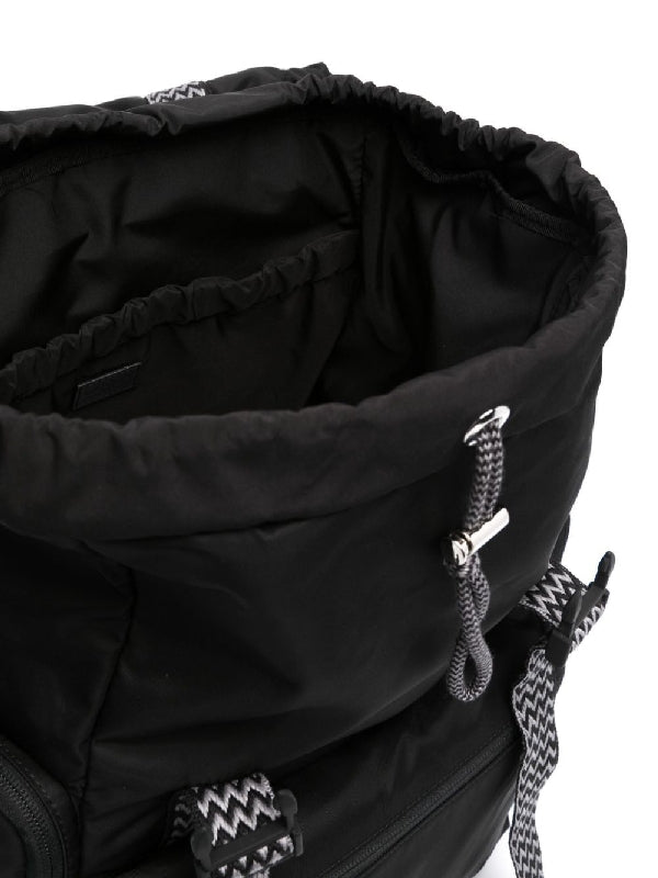 Curve Buckle Strap Nylon Backpack