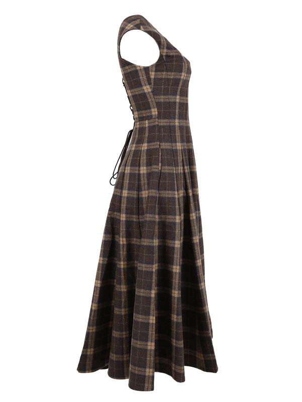 Leila Tartan Check Dress