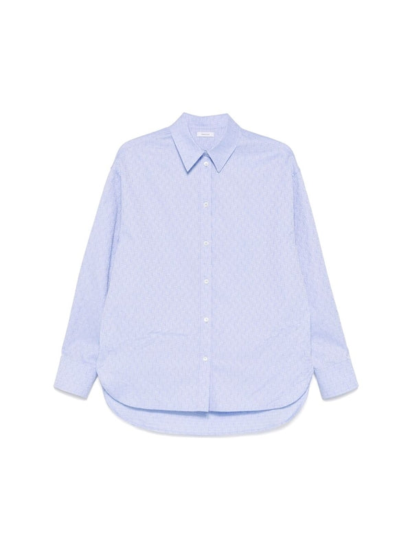 Monogram Pattern Cotton Shirt