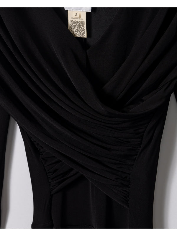 Patou Black Midi Dress