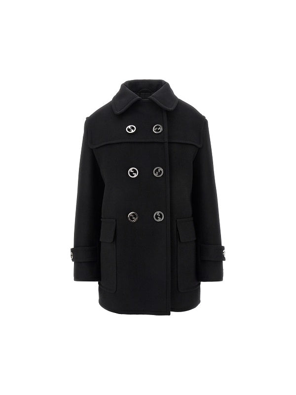 Batavia Logo Button Wool Coat