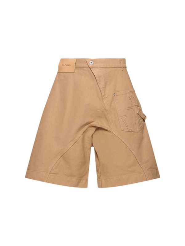 Anchor Logo Pocket Cotton Bermuda Shorts