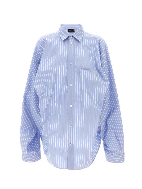 Stripe Asymmetric Shirt