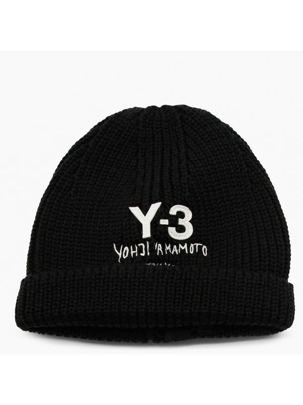 Y-3 Black Beanies