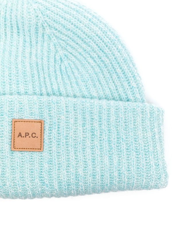 Logo Patch Wool Cashmere Beanie