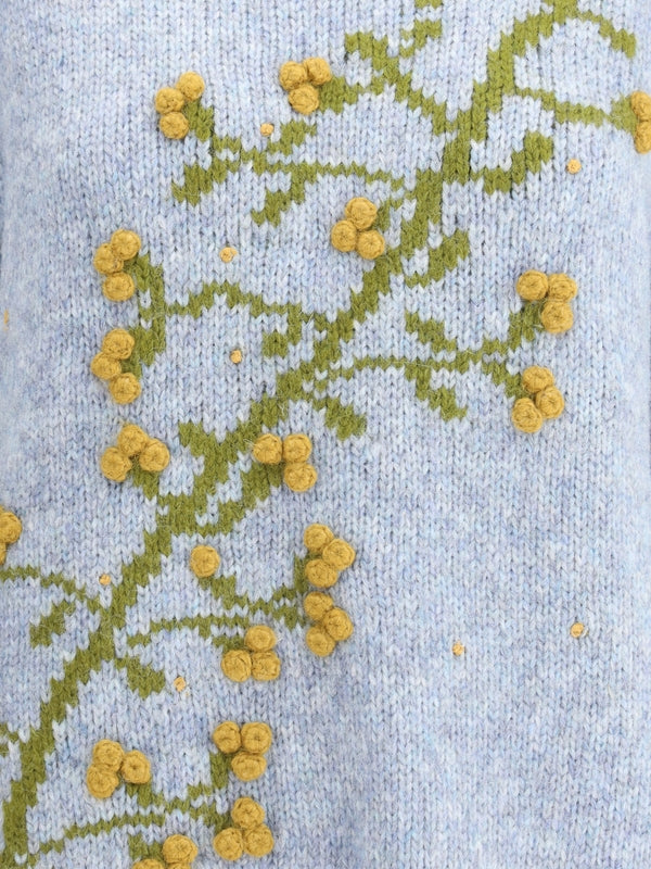 Baziszt Blue Knitted