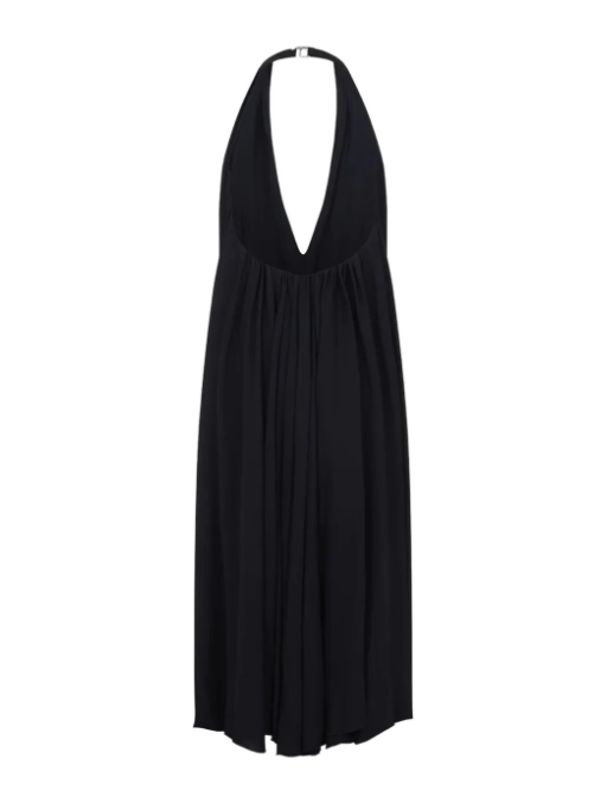 V-Neck Halter Long Dress