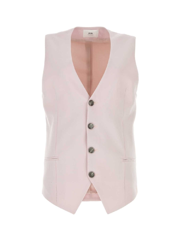 V-neck Tailored Wool Vest