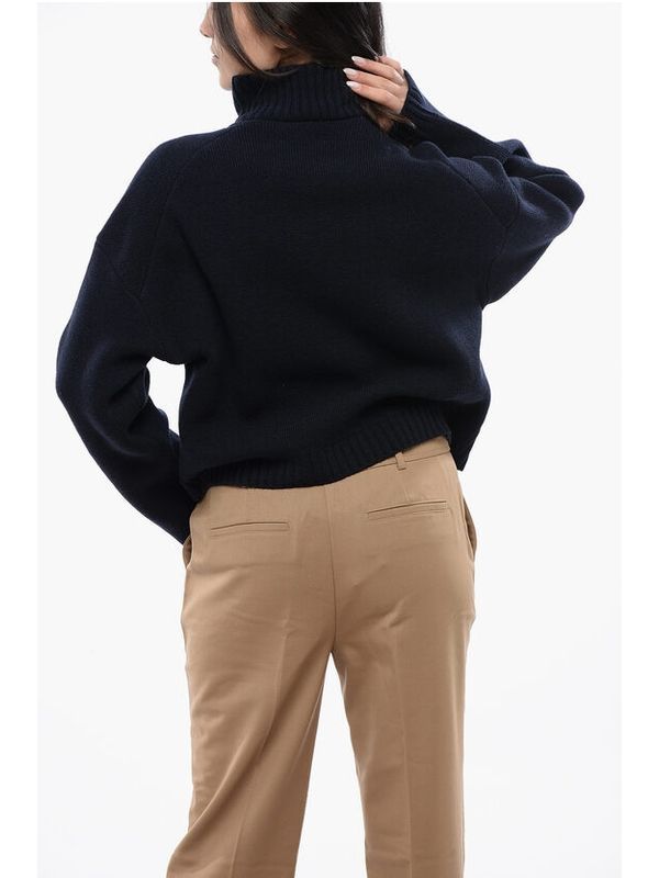 Kira Half Zip-up Ribbed Cashmere Knit