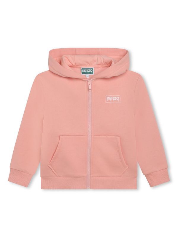 Logo Hooded Zip Up