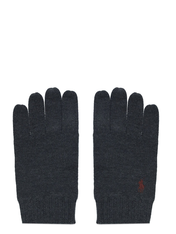 Polo Ralph Lauren Grey Wool Gloves