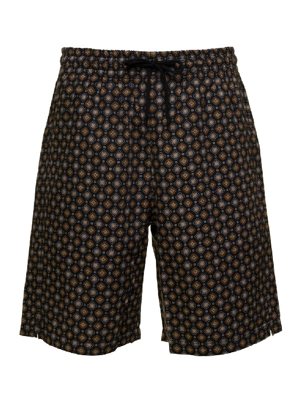 Vincento Graphic Pattern Shorts