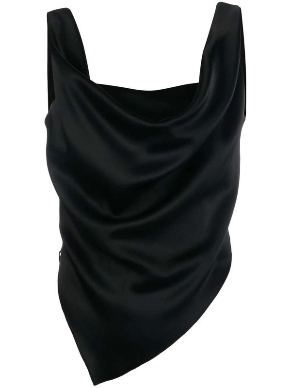 Petra Draped Sleeveless Top