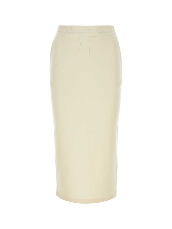 Back Triangle Logo Cotton Skirt