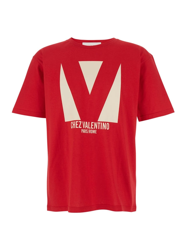 Valentino Red Short Sleeve T-Shirt
