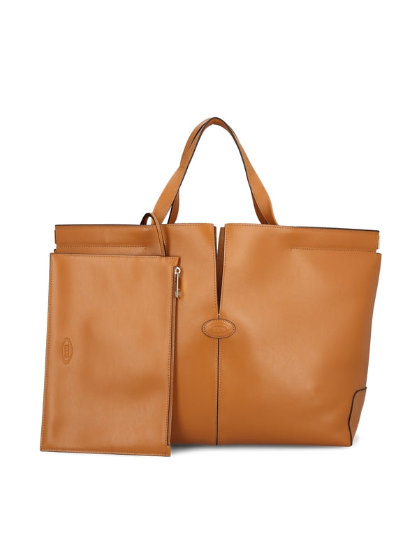TOD'S - Di Leather Medium Tote Bag - Jente