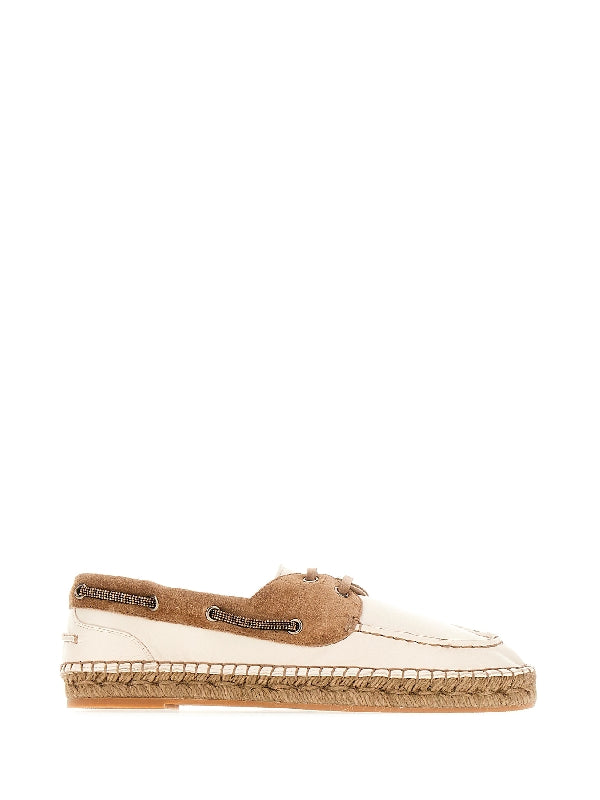 Monili Strap Suede Leather Espadrille
  Loafer